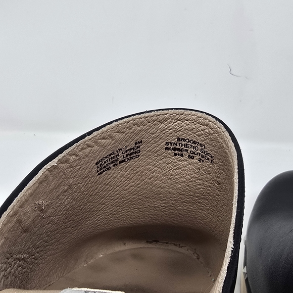 Steve Madden women 8 brooklyn-1 platform clogs mule black leather shoe studded - Picture 10 of 12